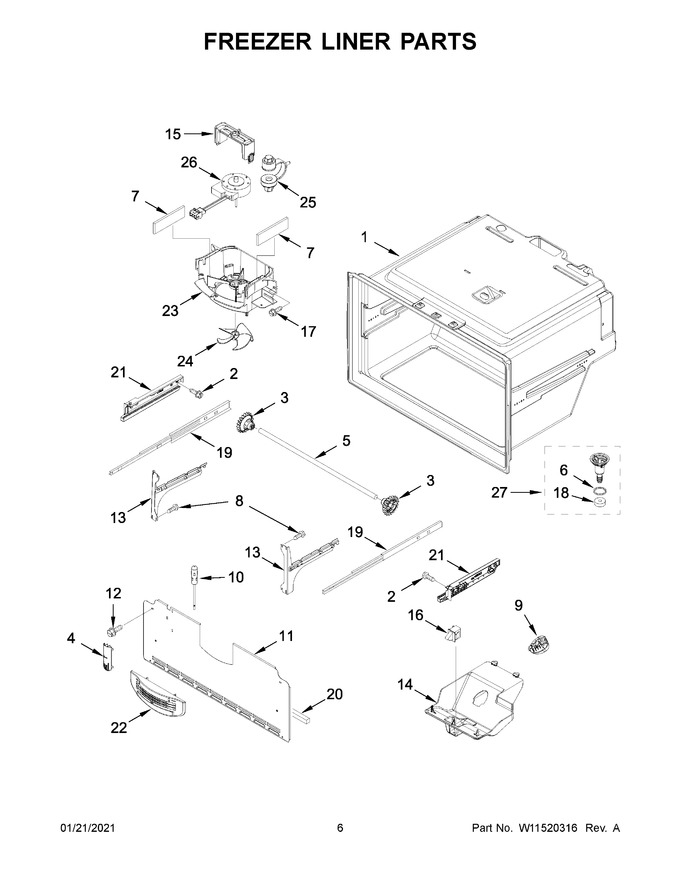 Diagram for WRF555SDFZ12