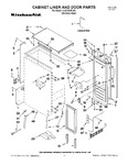 Diagram for 01 - Cabinet Liner And Door Parts