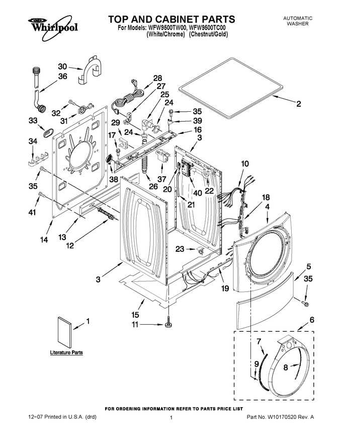 Diagram for WFW9500TC00