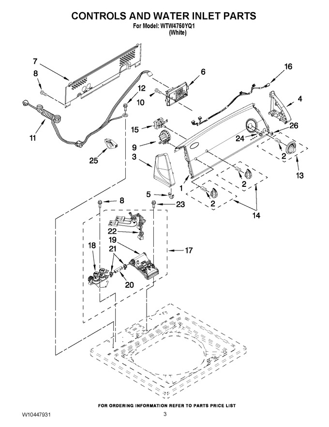 Diagram for WTW4750YQ1