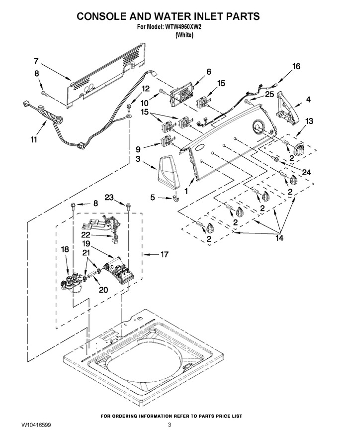 Diagram for WTW4950XW2