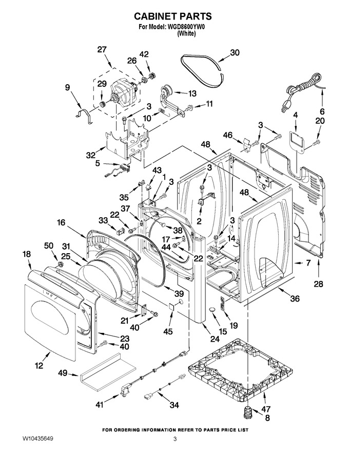 Diagram for WGD8600YW0