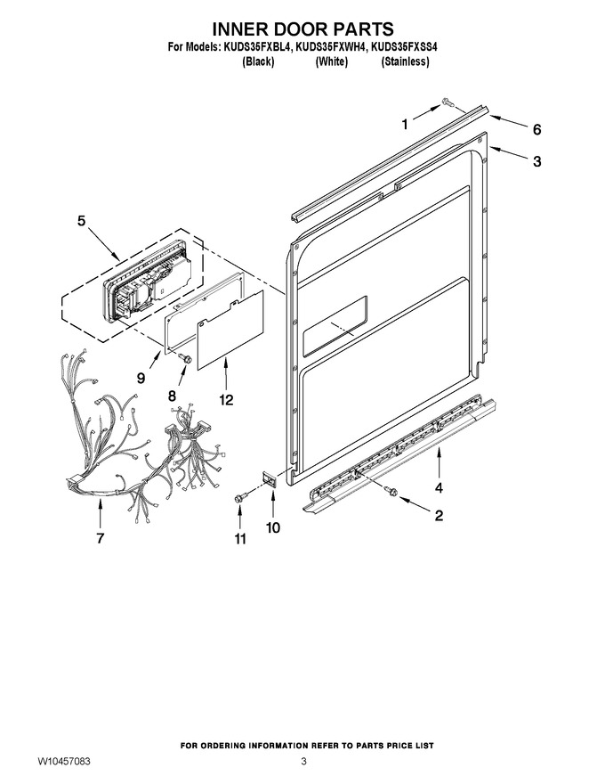 Diagram for KUDS35FXBL4