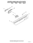 Diagram for 02 - Control Panel And Latch Parts