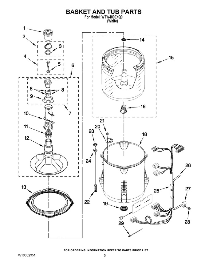 Diagram for WTW4800XQ0