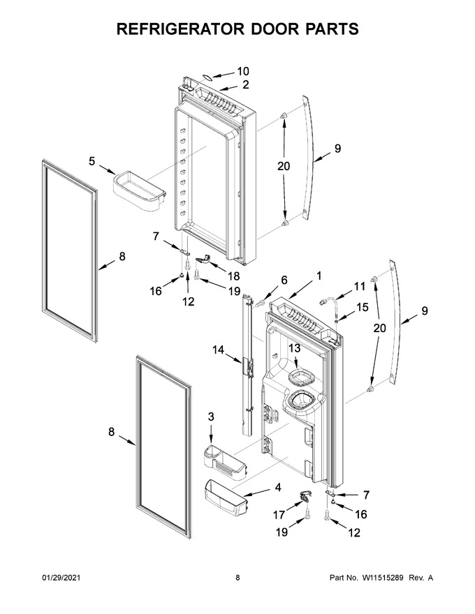 Diagram for WRF555SDHV04