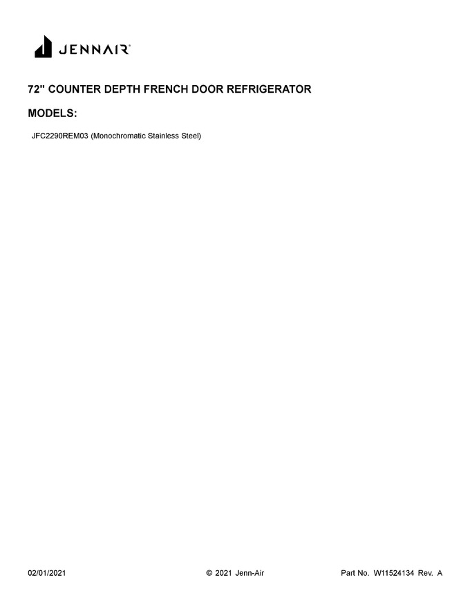 Diagram for JFC2290REM03