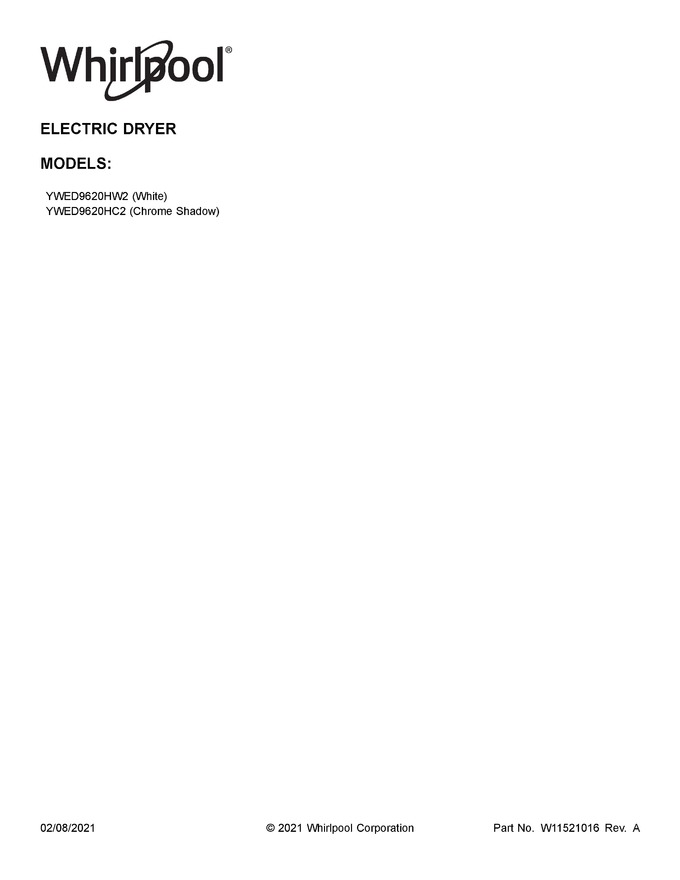 Diagram for YWED9620HC2