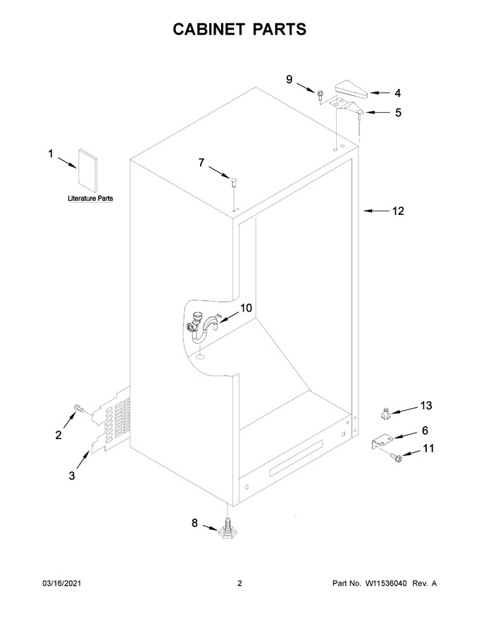 Diagram for WZF34X16DW07