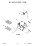 Diagram for 10 - 30" Internal Oven Parts