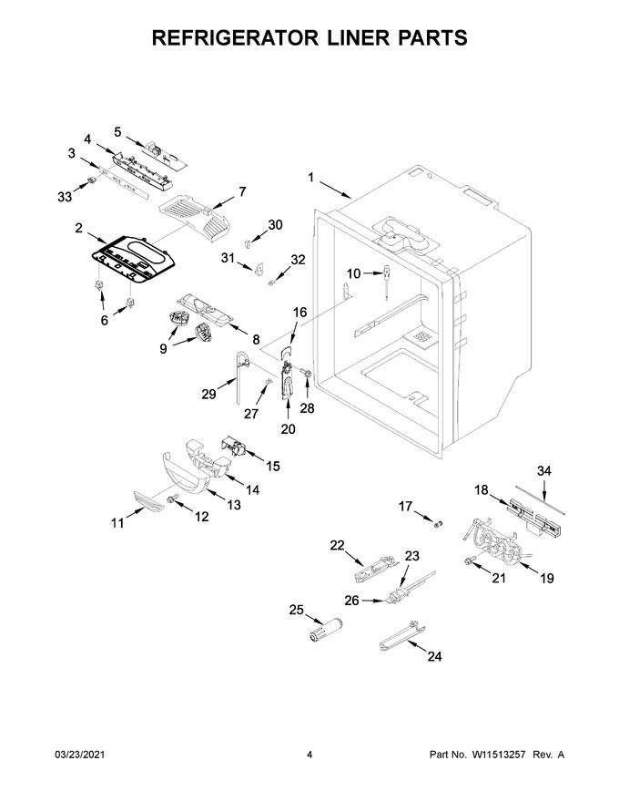 Diagram for WRFA35SWHZ05