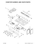 Diagram for 03 - Cooktop, Burner, And Grate Parts