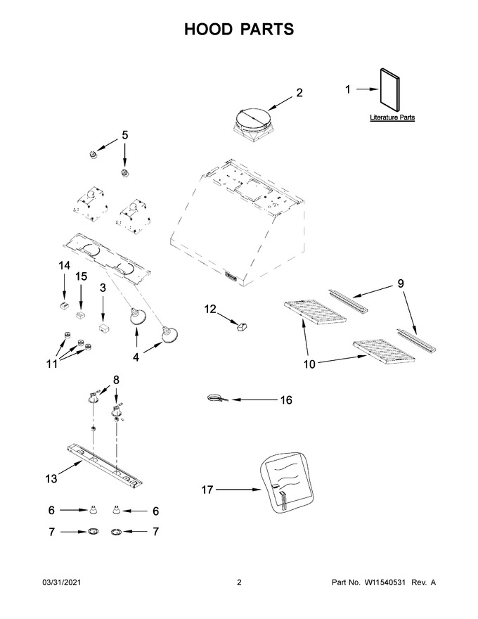 Diagram for JXW9030HP2