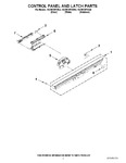 Diagram for 02 - Control Panel And Latch Parts