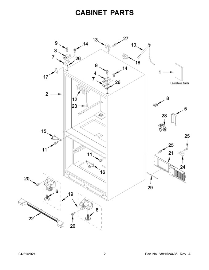 Diagram for WRF535SWHZ06