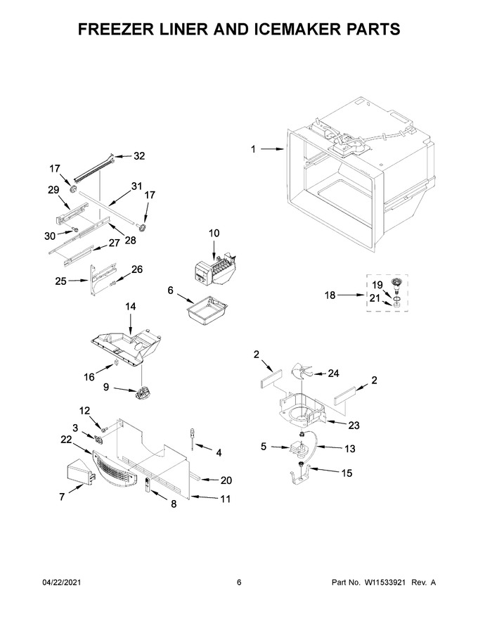 Diagram for KRFF305EWH05