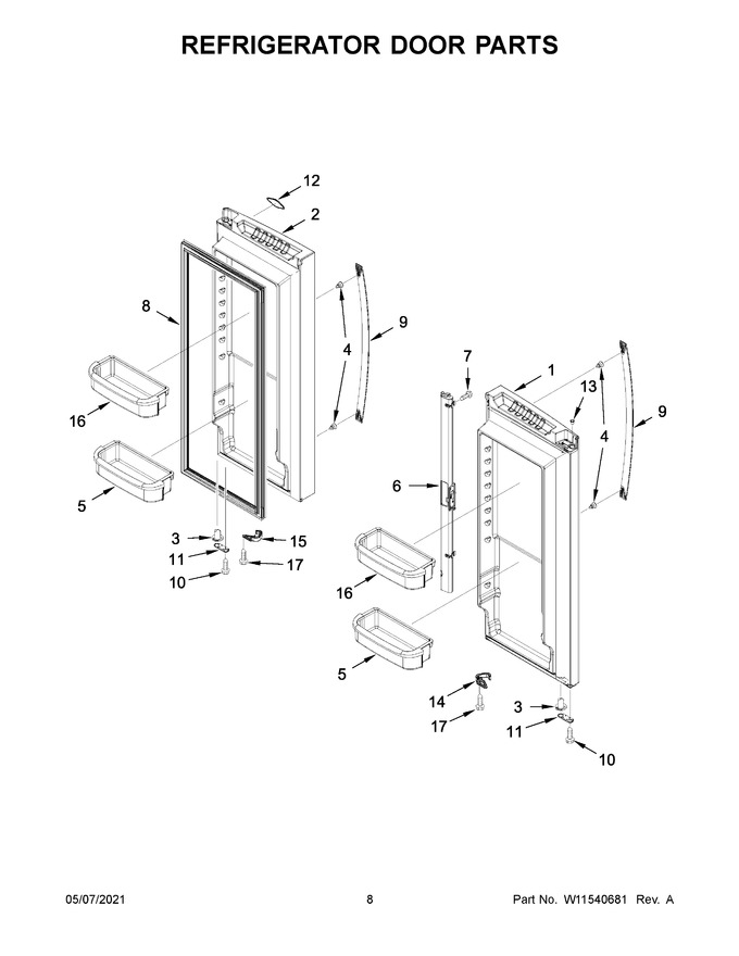 Diagram for WRF535SWHZ07