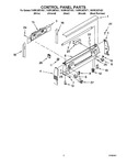 Diagram for 03 - Control Panel Parts