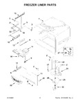 Diagram for 04 - Freezer Liner Parts