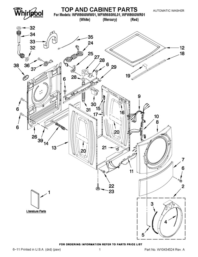 Diagram for WFW9550WL01