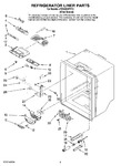 Diagram for 03 - Refrigerator Liner Parts