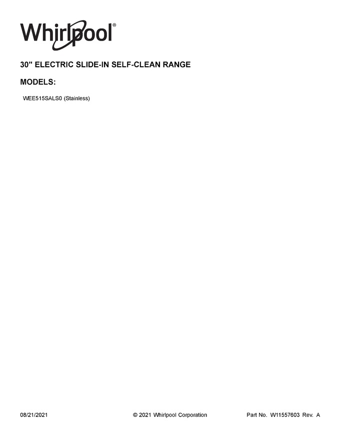 Diagram for WEE515SALS0