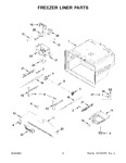 Diagram for 04 - Freezer Liner Parts