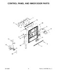 Diagram for 03 - Control Panel And Inner Door Parts