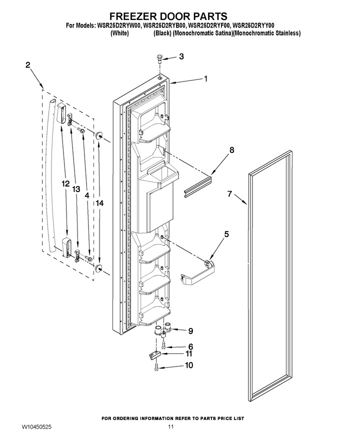 Diagram for WSR25D2RYW00