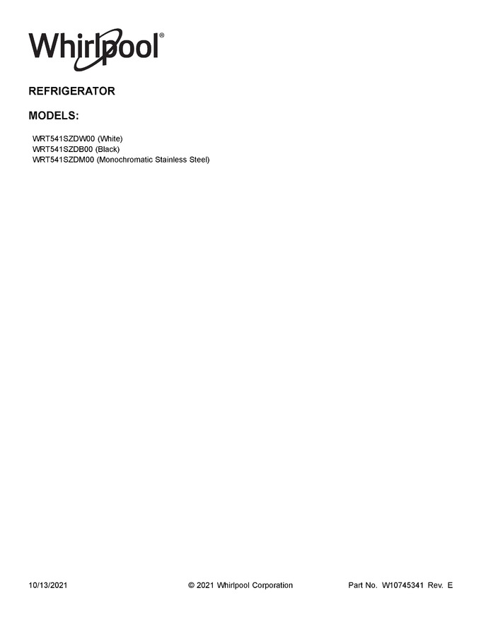 Diagram for WRT541SZDM00