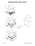 Diagram for 04 - Refrigerator Shelf Parts