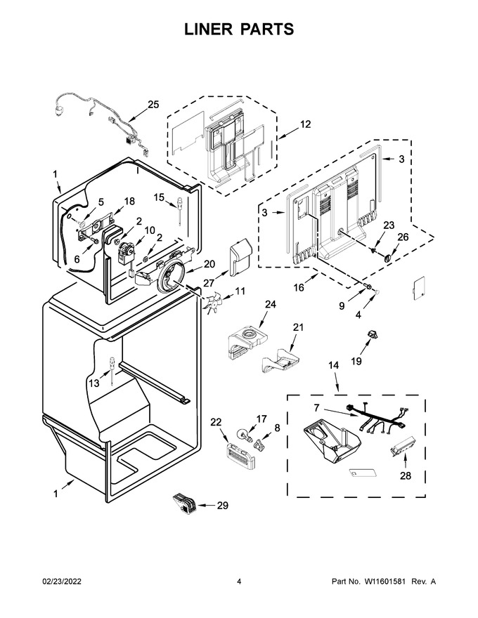 Diagram for WRT138FFDB00