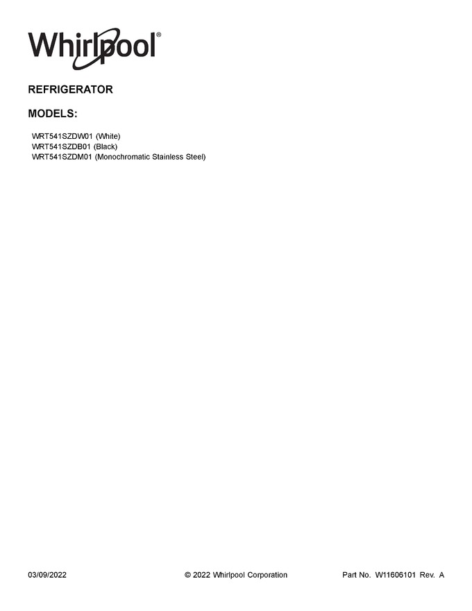 Diagram for WRT541SZDM01