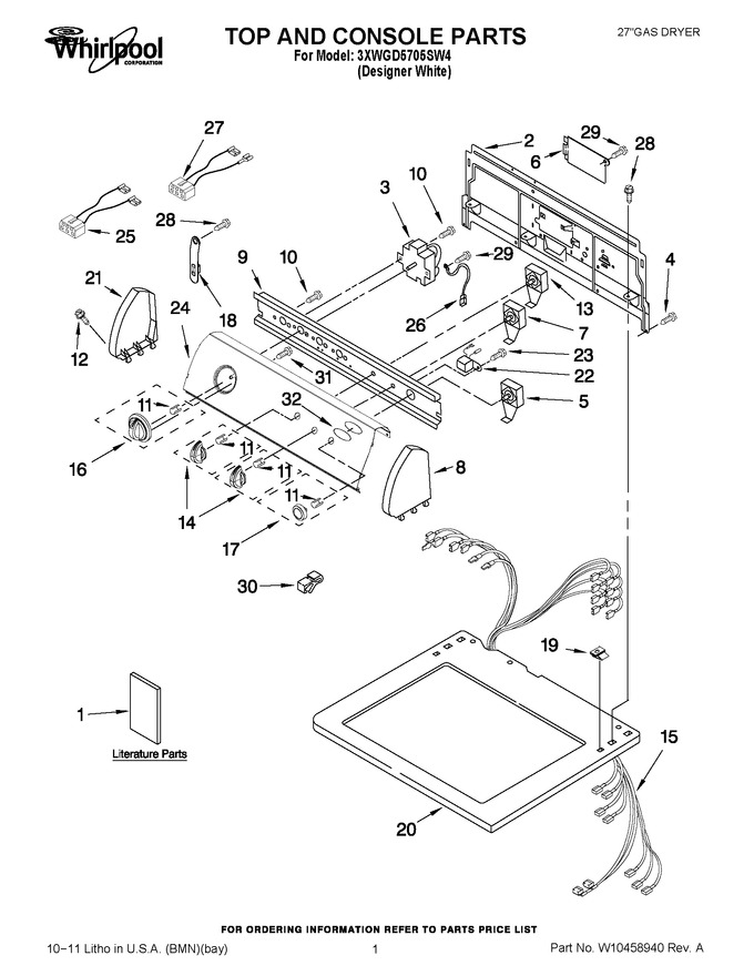 Diagram for 3XWGD5705SW4