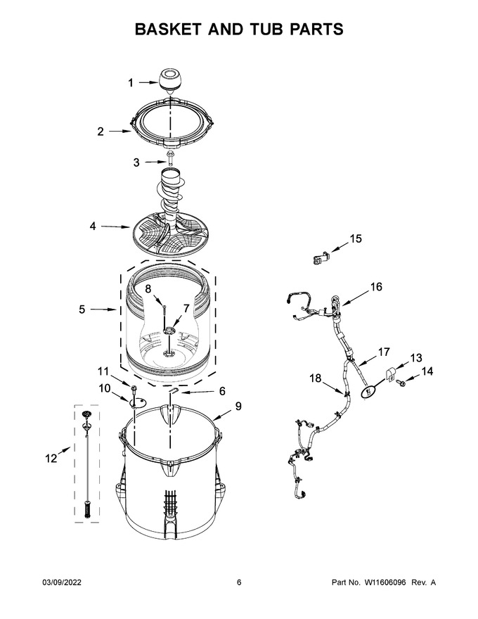 Diagram for MVWC565FW3