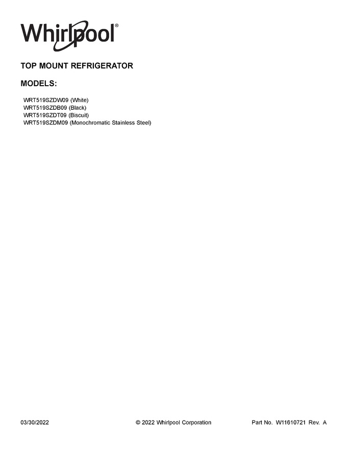 Diagram for WRT519SZDM09