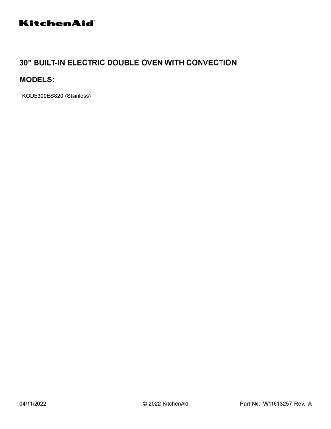 Diagram for KODE300ESS20