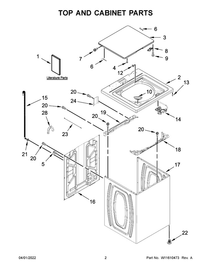 Diagram for 2DWTW4845EW2