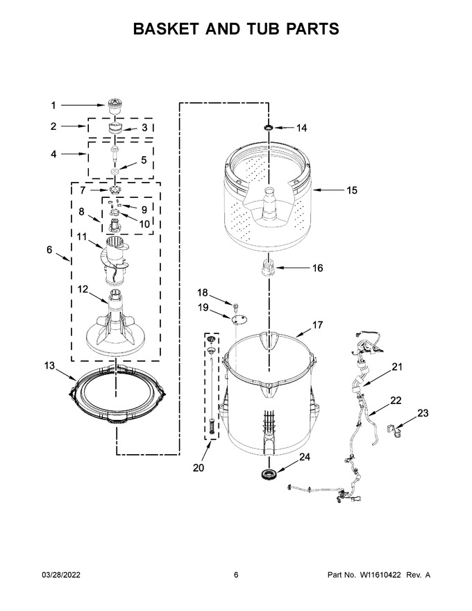 Diagram for 1CWTW4845EW2