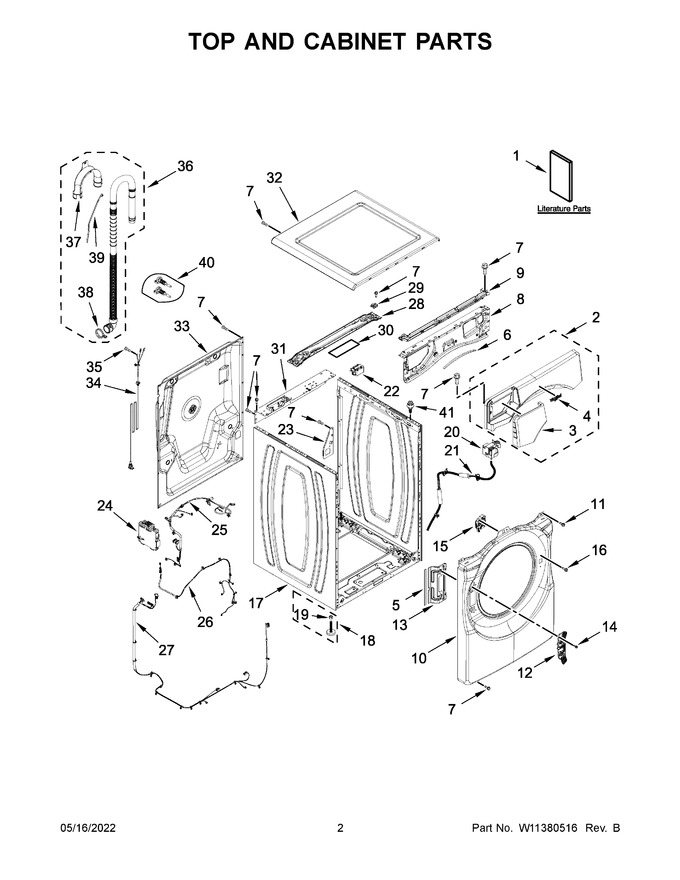 Diagram for WFW9620HBK1