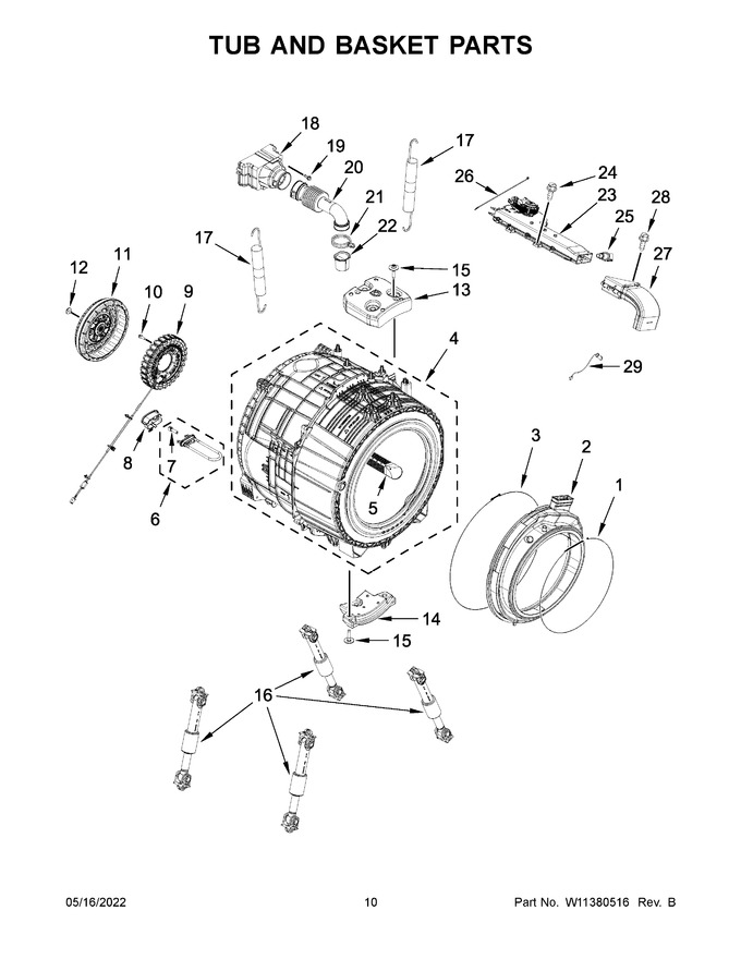 Diagram for WFW9620HBK1