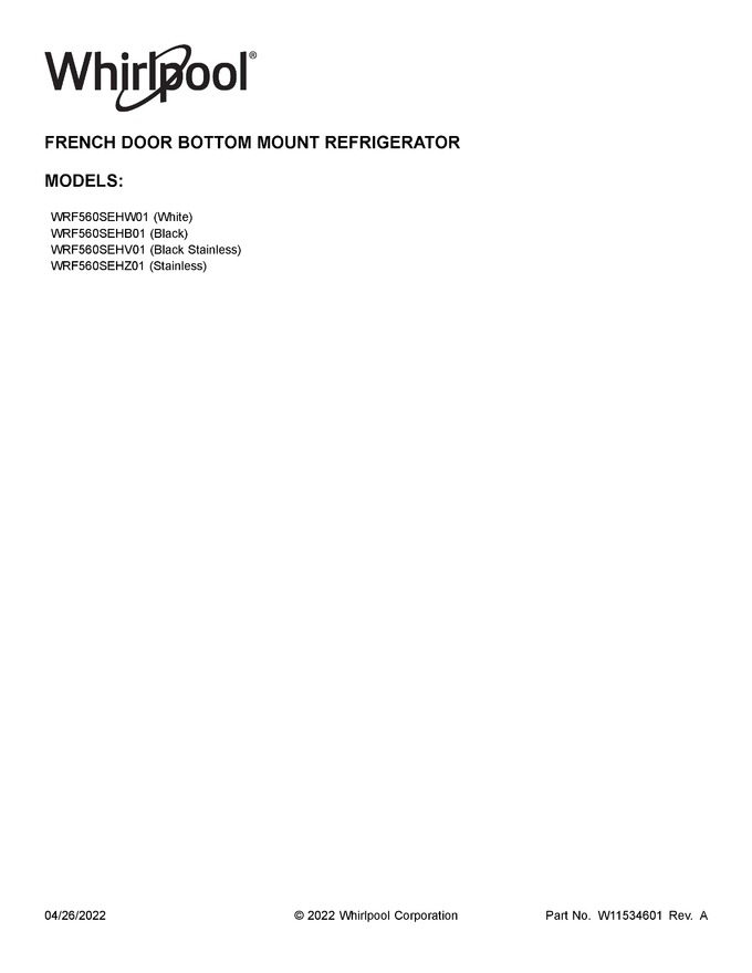 Diagram for WRF560SEHW01