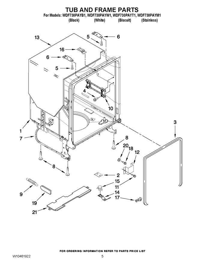 Diagram for WDF730PAYW1