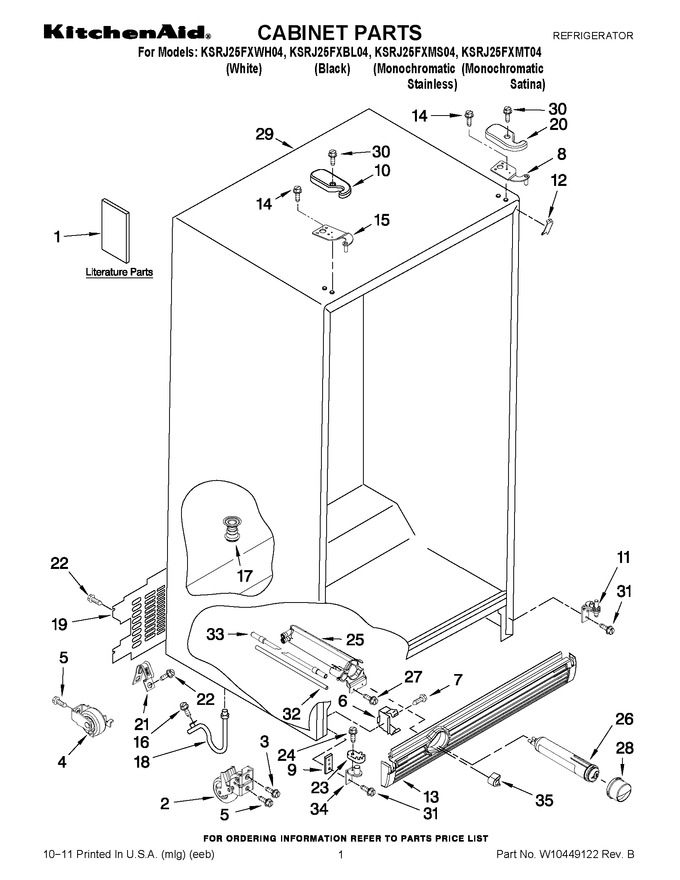 Diagram for KSRJ25FXBL04