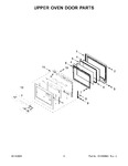 Diagram for 05 - Upper Oven Door Parts