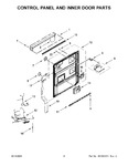 Diagram for 03 - Control Panel And Inner Door Parts