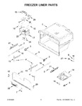 Diagram for 04 - Freezer Liner Parts