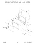 Diagram for 03 - Dryer Front Panel And Door Parts