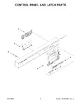 Diagram for 03 - Control Panel And Latch Parts