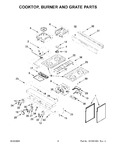 Diagram for 03 - Cooktop, Burner And Grate Parts